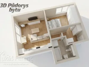 Pronájem bytu 2+kk, Hostivice, Pšeničná, 48 m2