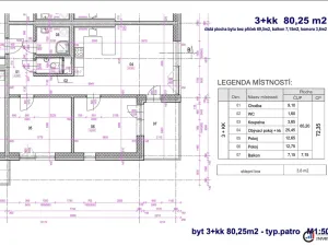 Prodej bytu 3+kk, Dašice, U Kasáren, 73 m2