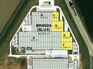 Pronájem výrobních prostor, Blučina, 4836 m2