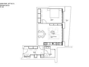 Pronájem bytu 2+kk, Praha - Holešovice, Komunardů, 60 m2