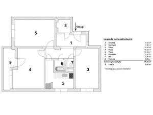 Prodej bytu 3+1, Brno - Lesná, Marie Majerové, 72 m2