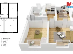 Prodej bytu 3+1, Liberec - Liberec XI-Růžodol I, Ostašovská, 59 m2