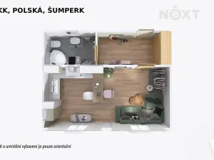 Prodej bytu 1+kk, Šumperk, Polská, 37 m2
