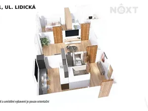 Pronájem bytu 3+1, Šumperk, Lidická, 68 m2