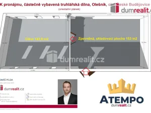 Pronájem výrobních prostor, Olešník, 298 m2