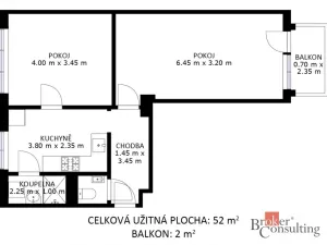 Prodej bytu 2+1, Zbýšov, Sportovní, 61 m2