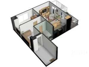 Prodej bytu 2+kk, Písek, Zátavské nábř., 46 m2