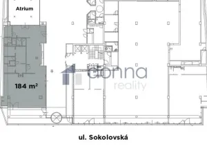 Pronájem restaurace, Praha, Sokolovská, 184 m2