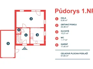 Prodej rodinného domu, Masojedy, 108 m2