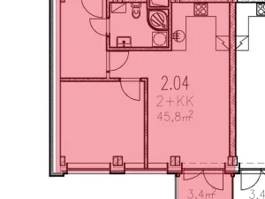 Pronájem bytu 2+1, Rohatec, Moravní, 45 m2