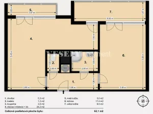 Prodej bytu 2+kk, Praha - Letňany, Tupolevova, 62 m2