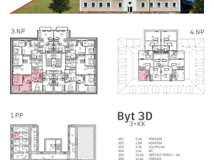 Prodej bytu 3+kk, Mladé Buky, 78 m2