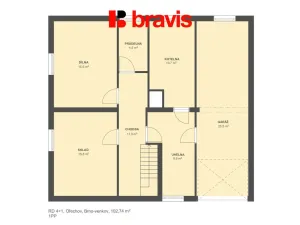 Prodej rodinného domu, Ořechov, Brněnská, 102 m2