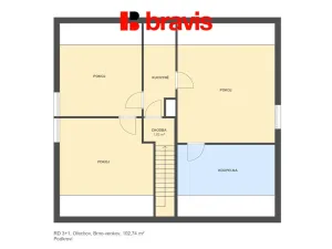 Prodej rodinného domu, Ořechov, Brněnská, 102 m2