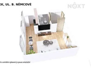 Pronájem bytu 1+kk, Šumperk, B. Němcové, 32 m2