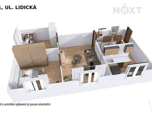 Pronájem bytu 3+1, Šumperk, Lidická, 68 m2