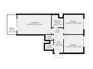 Pronájem bytu 3+kk, Praha - Hostivař, Athénská, 78 m2