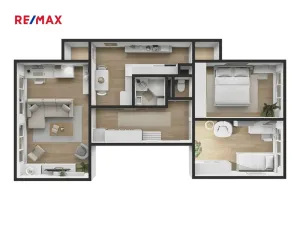 Prodej bytu 3+1, Strakonice, Čelakovského, 70 m2