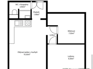 Prodej bytu 3+kk, Praha - Kamýk, 40 m2