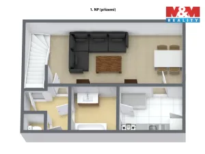 Prodej rodinného domu, Březová, Okružní, 74 m2