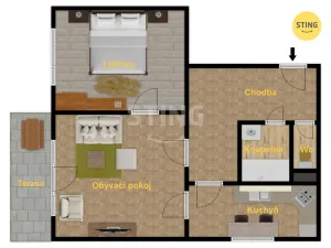 Prodej bytu 2+1, Ostrava, Rodimcevova, 70 m2