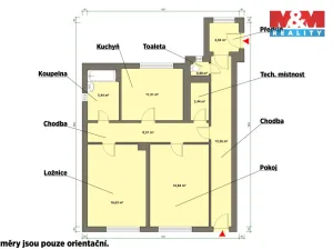 Prodej bytu 2+1, Planá - Svahy, 67 m2