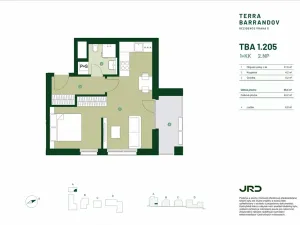 Prodej bytu 1+kk, Praha - Hlubočepy, Silurská, 44 m2
