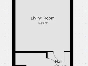 Pronájem bytu 1+kk, Praha - Vinohrady, Perucká, 25 m2