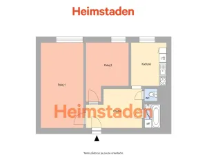 Pronájem bytu 2+1, Ostrava - Moravská Ostrava, Nádražní, 49 m2