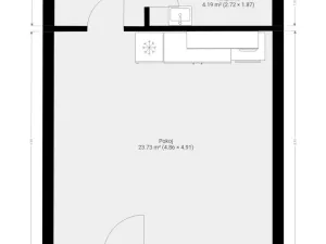 Pronájem bytu 1+kk, Brno, Jižní, 33 m2