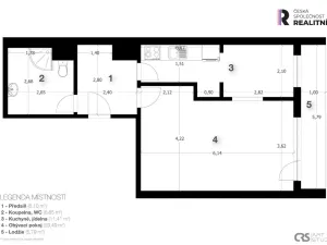 Prodej bytu 1+1, Praha - Bohnice, Toruňská, 46 m2