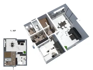 Pronájem rodinného domu, Benešov, Ulrichova, 110 m2