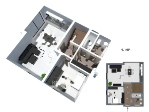 Pronájem rodinného domu, Benešov, Ulrichova, 110 m2