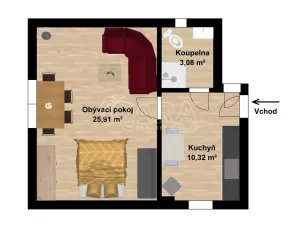 Pronájem rodinného domu, Zubří, Na Kopci, 39 m2