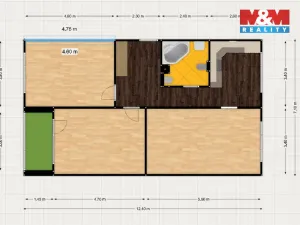 Prodej bytu 3+1, Karlovy Vary - Rybáře, U Koupaliště, 84 m2