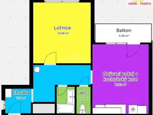 Pronájem bytu 2+kk, Český Krumlov - Domoradice, Urbinská, 42 m2