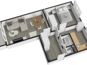 Pronájem bytu 2+1, Praha - Vokovice, Arabská, 54 m2