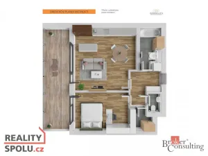 Pronájem bytu 2+kk, Praha - Smíchov, Podbělohorská, 62 m2