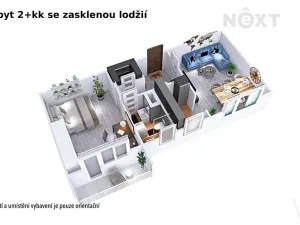 Prodej bytu 2+kk, Šumperk, Čajkovského, 47 m2