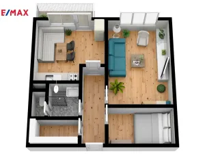 Prodej bytu 2+1, Hradec Králové - Třebeš, Hradecká, 46 m2