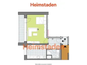 Pronájem bytu 1+1, Karviná - Nové Město, Tovární, 38 m2