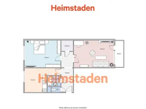 Pronájem bytu 2+1, Frýdek-Místek - Místek, Československé armády, 55 m2