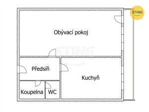 Pronájem bytu 1+1, Nové Město na Moravě, Budovatelů, 40 m2