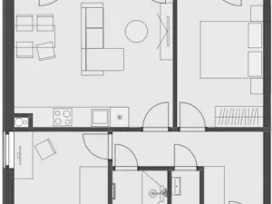 Prodej bytu 3+kk, Velké Hamry, 64 m2