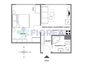 Prodej bytu 2+kk, Plzeň, Lábkova, 41 m2