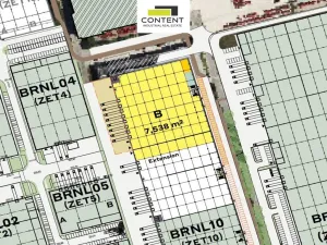 Pronájem skladu, Brno - Líšeň, Trnkova, 7538 m2