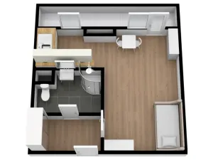 Pronájem bytu 1+1, Praha - Troja, Písečná, 31 m2