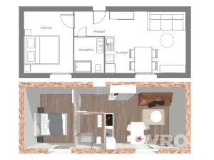 Prodej bytu 2+kk, Vrchlabí - Hořejší Vrchlabí, Horská, 47 m2