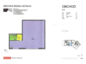 Prodej obchodního prostoru, Ostrava - Moravská Ostrava, Biskupská, 89 m2