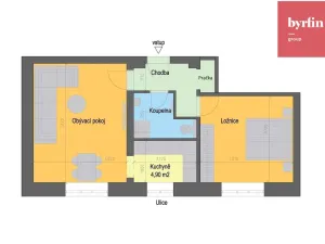 Prodej bytu 2+1, Opava, Mostní, 49 m2